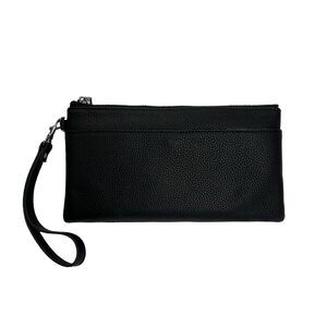 6102 Leather Wristlet Clutch RFID Blocking Handbag Cell Phone Purse